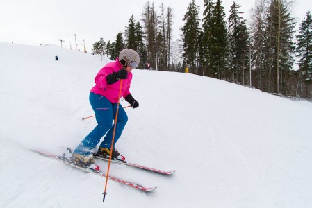 Porvoon Kokonniemen lähimäki ei korkeudellaan päätä huimaa, mutta vauhdin makuun tässäkin rinnemitassa pääsee. 