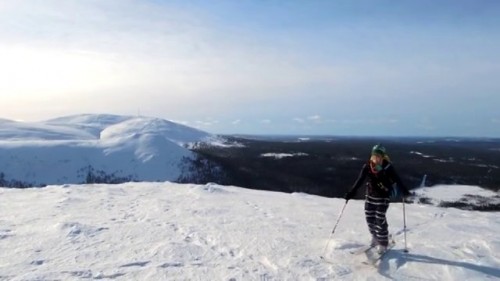 Päivä rando Kesänki tunturille Maaliskuussa 2014