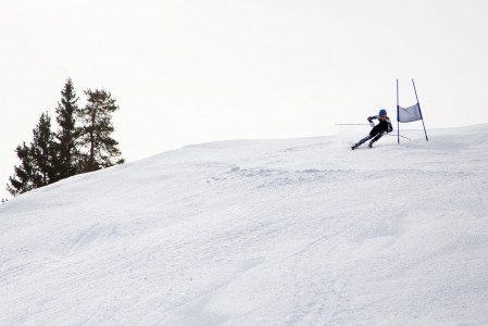 Vihdin jyrkkä Stenmark-rinne mahdollistaa myös suurpujottelun treenaamisen.