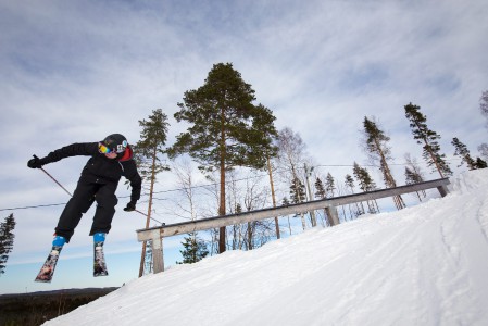 Hasamäen parkissa oli tilaa reilailla.