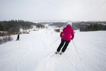 Ruunarinteiden helpot rinteet ovat sopivaa harjoittelumaastoa tuntuman hakemiseen, ylläpitämiseen tai ihan vaan leppoisaan nautiskeluun.