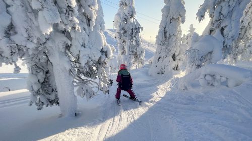 Metsäreitit kuuluvat lasten suosikkeihin vuosikymmenestä toiseen. Oman laskureitin löytäminen tuottaa riemua, jota on vaikea rinteessä saavuttaa.