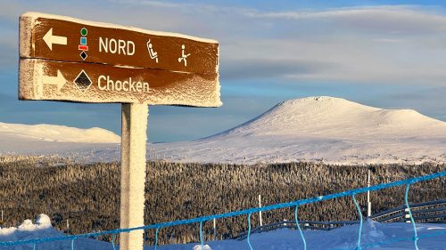Chocken on Idren ja Skandinavian jyrkin rinne. Valitettavasti jyrkkyytensä vuoksi rinne on usein suljettuna.