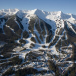 Overall view of Fernie Alpine Resort, BC, Canada