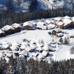 Ste Foy Tarentaise station, Savoie, ski resort of sainte Foy, France