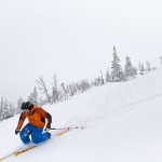Olos Lapland skiing telemark