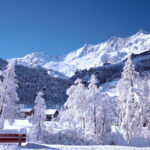 Saas Fee hiihtokeskus alppikylä hiihtokylä