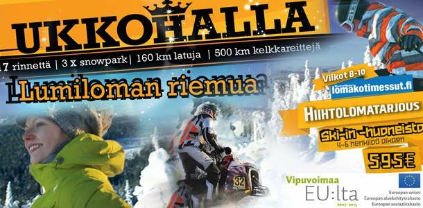 Talven 2014 hiihtolomaviikoilla 8 – 10 Ukkohallassa järjestetään Winterhome-lomakotimessut.