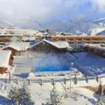 alpe d'huez village outside pool