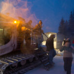 saalbach spielberghaus snow cat arrival