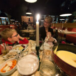 ruka les alpes fondue-ravintola