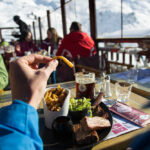 3 valleys meribel slope restaurant terrace le plan des mains