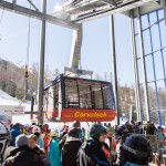 St. Moritz corvatch cabin lift ski resort