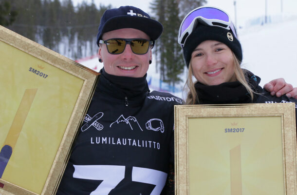 lumilautailun SM crossi Suur-Hamari Nisula 2017