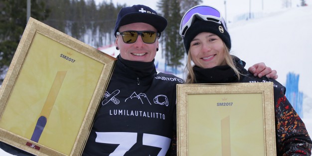 Levillä lumilautailun SM-kisoissa Matti Suur-Hamari ja Kristiina Nisula ovat voittaneet crossin Suomen-mestaruudet. Tämä oli ensimmäinen kerta, kun paralumilautailija on voittanut lumilautailussa SM-kisoissa.
lumilautailun SM crossi Suur-Hamari Nisula 2017