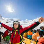 Innsbruck Stubai glacier Fernau terrace skier