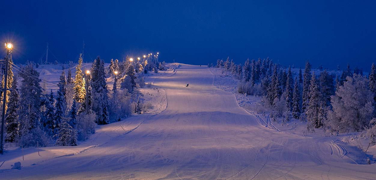 laskettelu laskettelurinne salla ski