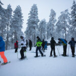 Pyhä Pyhätunturi snow shoes Isokurun laavu