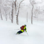 rusutsu west mountain forest skiing