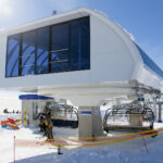 Gudauri modern ski lift