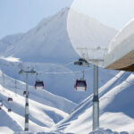 Gudauri new gondola ski lift