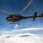 Gudauri heliskiing helicopter leaving top