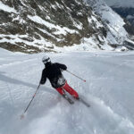 saas-fee slope skiing