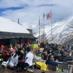 saas-fee bergrestaurant gletschergrotte terrace
